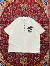 Double cross logo waffle henry S/S tee