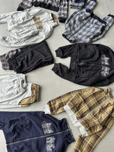 check switching sweat pants