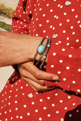 マルチストーンBWブレスレット