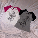 Cross Logo Raglan Tee