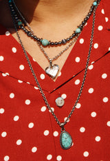 Multi stone BW necklace