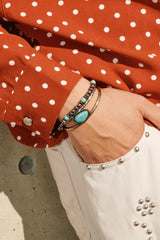 マルチストーンBWブレスレット