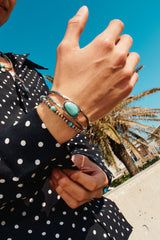 マルチストーンBWブレスレット