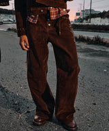 Classic studs suede pants