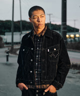 Classic studs suede jacket