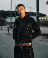 Classic studs suede jacket