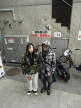 Heisei徽標熱拉鍊連帽衫