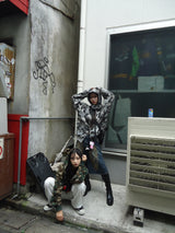 Heisei徽標熱拉鍊連帽衫