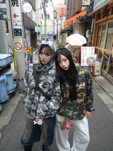 Heisei徽標熱拉鍊連帽衫