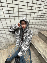 Heisei徽標熱拉鍊連帽衫