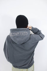 官方徽標補丁顏料連帽衫