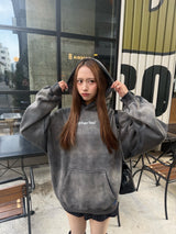 色素渐层连帽衫