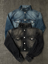 NG stand collar denim jacket