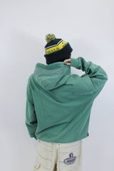 官方徽標補丁顏料連帽衫