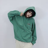 官方徽標補丁顏料連帽衫