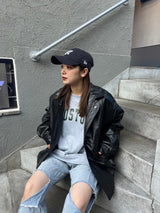 에코 가죽 자켓