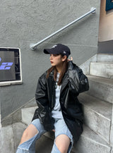 에코 가죽 자켓