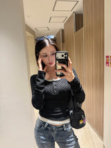 영 로고 레이어드 헨리 핏 L/S 티