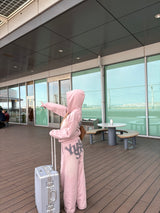 over dye universal logo zip hoodie