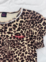 Leopard Cropped Tee