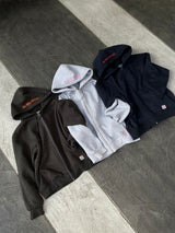 親吻完整的拉鍊連帽衫