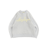 자카드 로고 니트