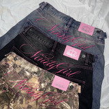 Ninety Girl Logo Buggy 牛仔裤