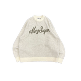 자카드 로고 니트