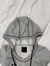 Cross Logo Half Zip Hoodie