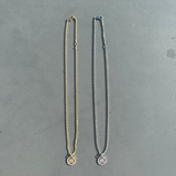 N Logo Stone Necklace