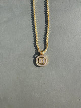 N Logo Stone Necklace