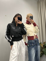 키스 스탠드 칼라 트랙 재킷