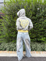 BICOLOR HEART LOGO HOODIE