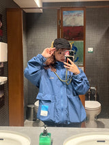 2way wrinkles nylon jacke