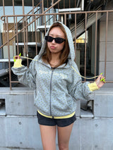 BICOLOR HEART LOGO HOODIE