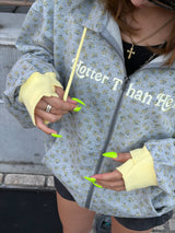BICOLOR HEART LOGO HOODIE