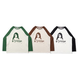 Graphic raglan ls tee