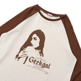 Graphic raglan ls tee