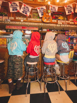 BICOLOR HEART LOGO HOODIE
