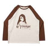 Graphic raglan ls tee