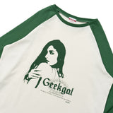 Graphic raglan ls tee