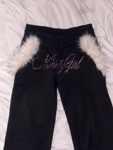 Ninety Girl Rhinestone Pants