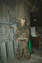 Tribal logo double knee sweat pants