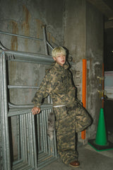 Tribal logo double knee sweat pants