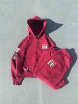 Numbering Check Zip Hoodie