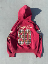 Numbering Check Zip Hoodie