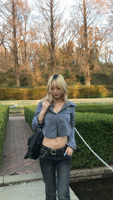 Cross Patch Low-Rise Denim Pants