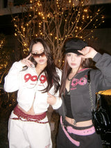 OG标志拉链连帽衫