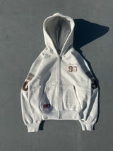 Numbering Check Zip Hoodie