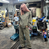 N logo vintage work jacket